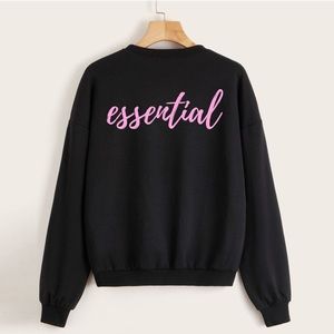 Essential Script Graphic Crewneck Sweatshirt -  Doctors Nurse Law Enforcement